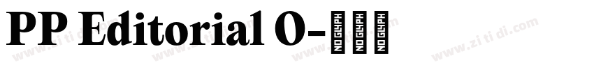 PP Editorial O字体转换
